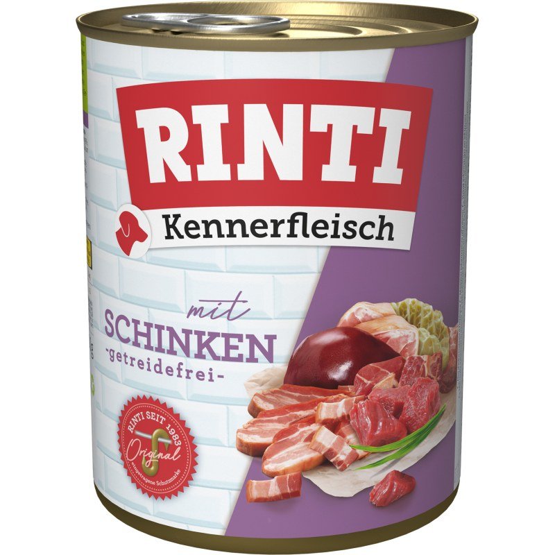 Rinti Hunde Nassfutter Kennerfleisch 800g Schinken