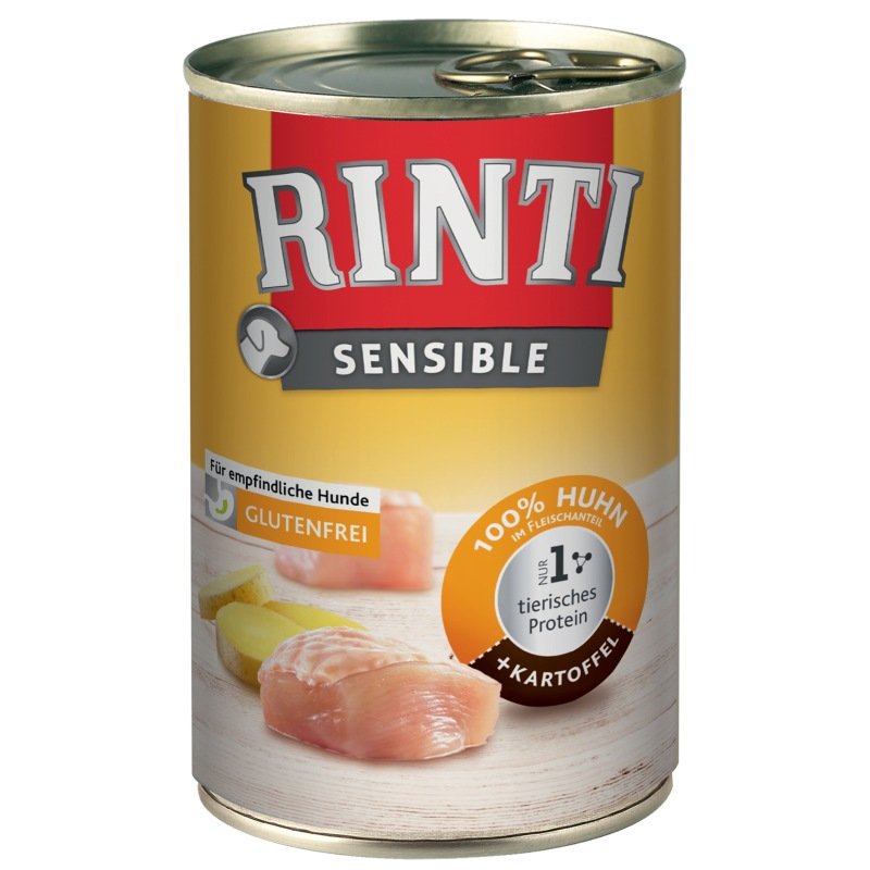 Rinti Hunde Nassfutter Dose Sensible 400g Huhn & Kartoffel