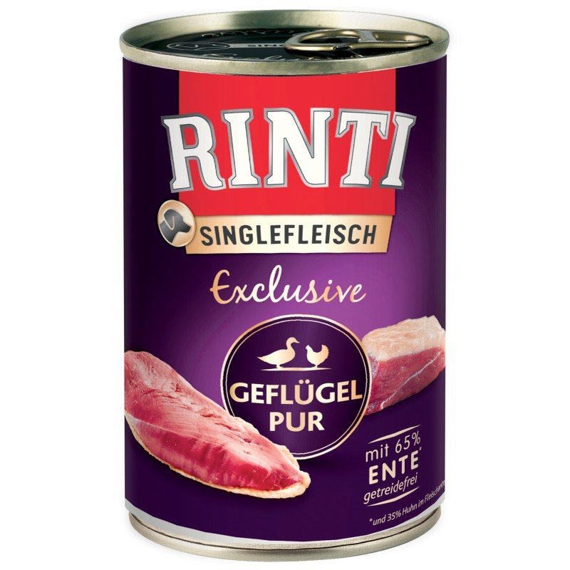 Rinti Hunde Nassfutter Dose Singlefleisch Exclusive 185g Ziege