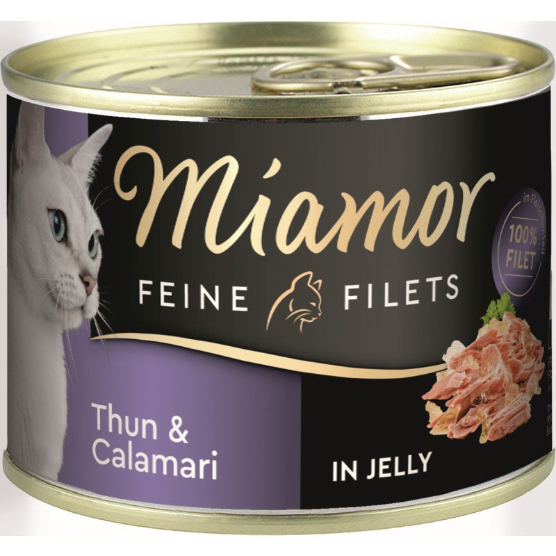 Miamor Katzen Futter Dose Feine Filets 185g Thunfisch & Calamari