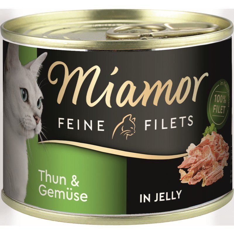 Miamor Katzen Futter Dose Feine Filets 185g Thunfisch & Gemüse