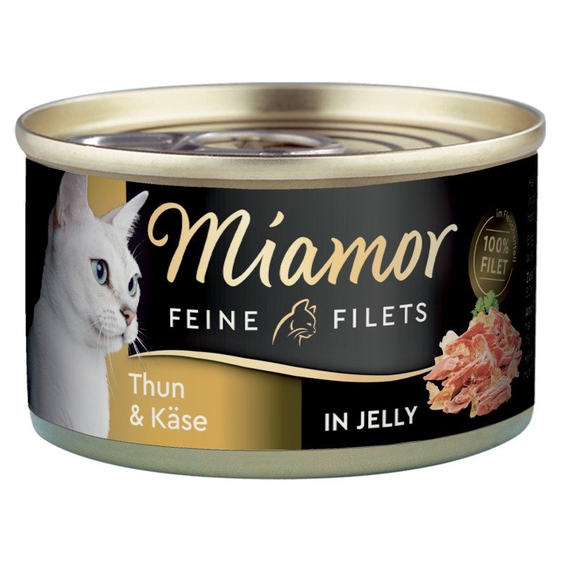 Miamor Katzen Futter Dose Feine Filets 100g Thunfisch & Käse