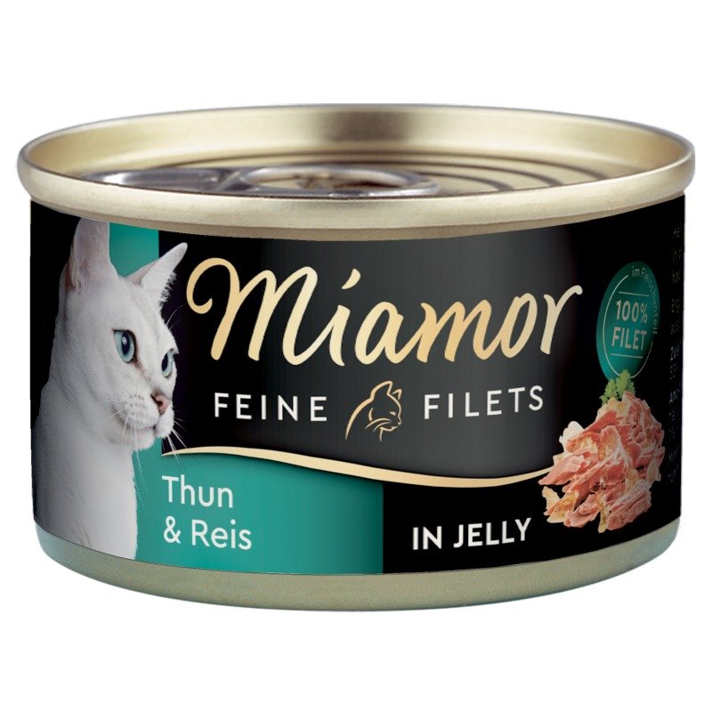 Miamor Katzen Futter Dose Feine Filets 100g Thunfisch & Reis