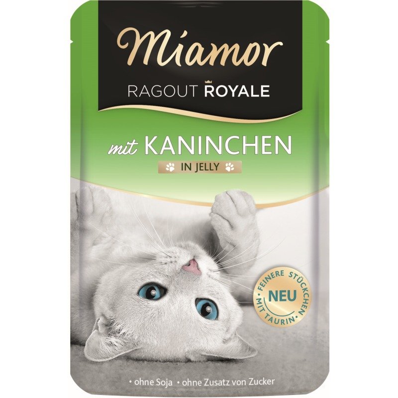 Miamor Katzen Nassfutter Frischebeutel Ragout Royale in Jelly 100g Kaninchen