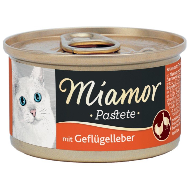 Miamor Katzen Nassfutter Dose Pastete Geflügelleber 85g