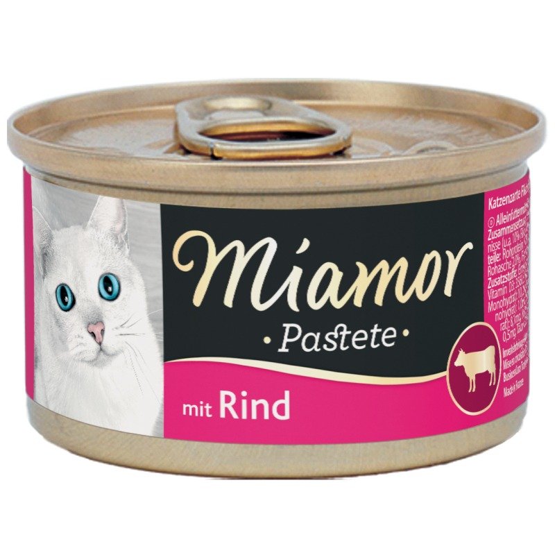 Miamor Katzen Nassfutter Dose Pastete Rind 85g