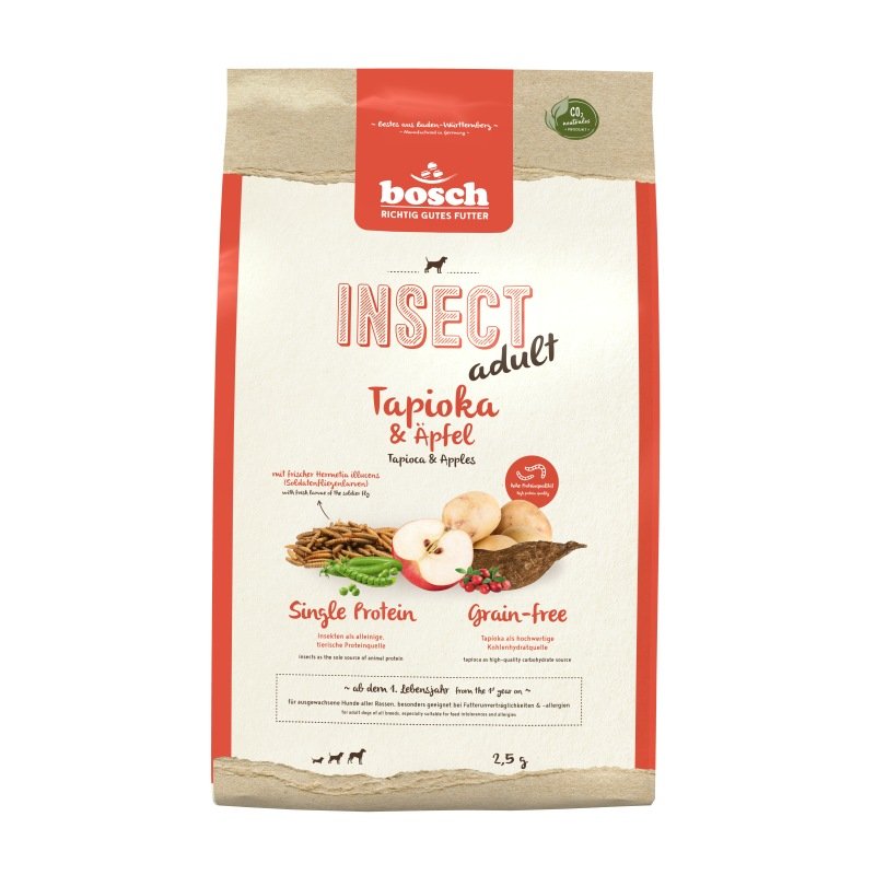 Bosch Hunde Trockenfutter HPC Insect Adult Tapioka & Apfel 5x800g