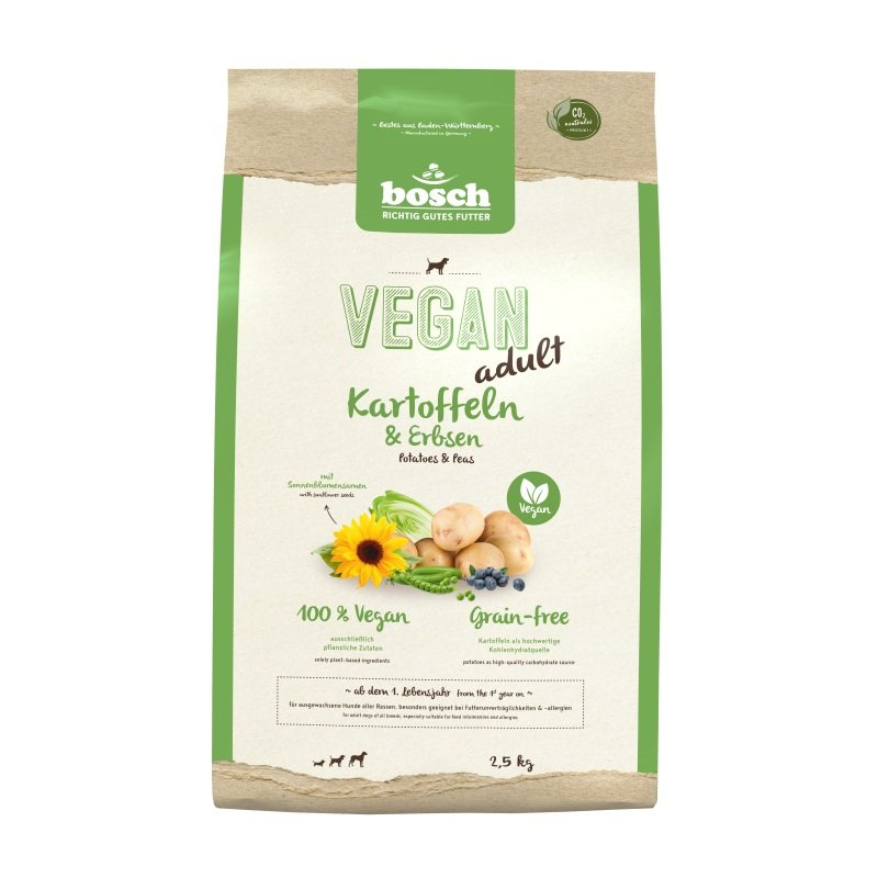 Bosch Hunde Trockenfutter HPC Vegan Adult Kartoffel & Erbsen 2,5kg