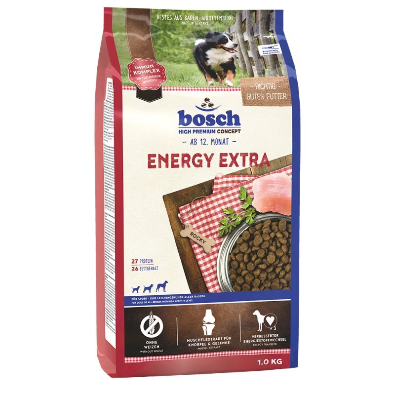 Bosch Hunde Trockenfutter Energy Extra Adult 1kg