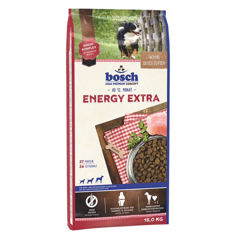 Bosch Hunde Trockenfutter Energy Extra Adult 15kg