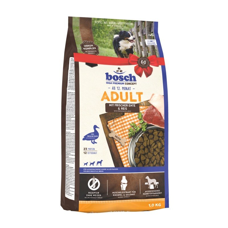 Bosch Hunde Trockenfutter Adult Ente & Reis 1kg