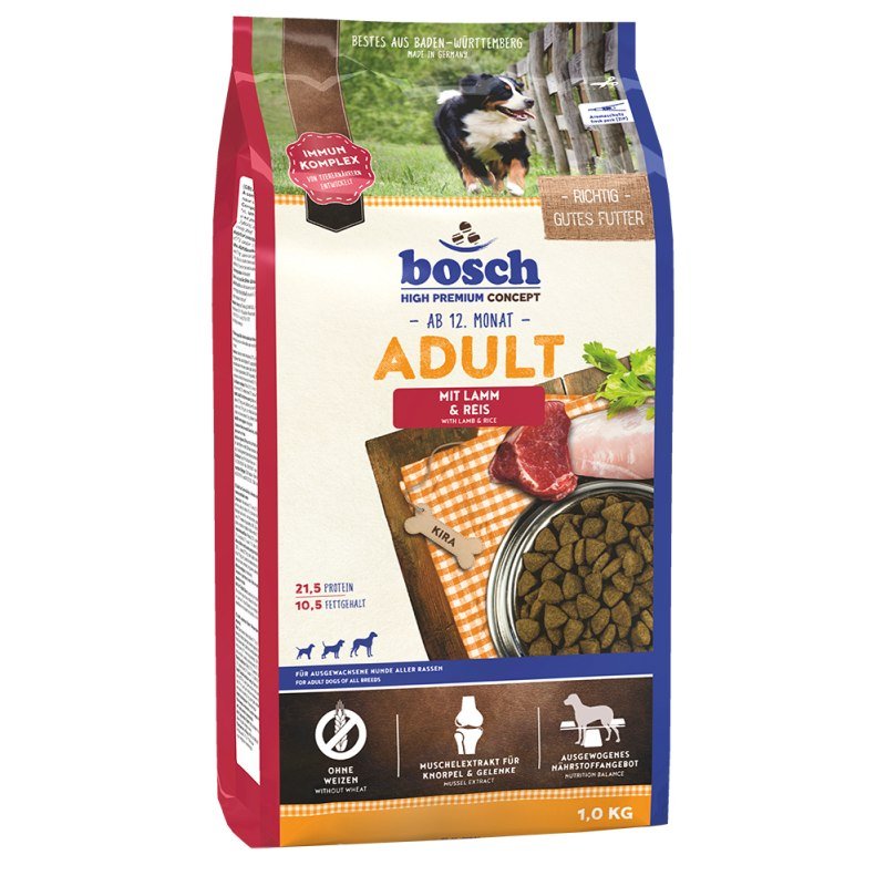 Bosch Hunde Trockenfutter Adult Lamm & Reis 1kg