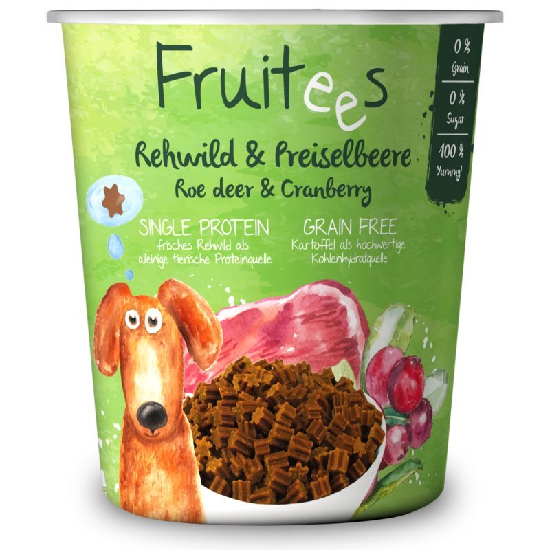 Bosch Fruitees Hunde Snack Rehwild & Preiselbeeren 4x200g