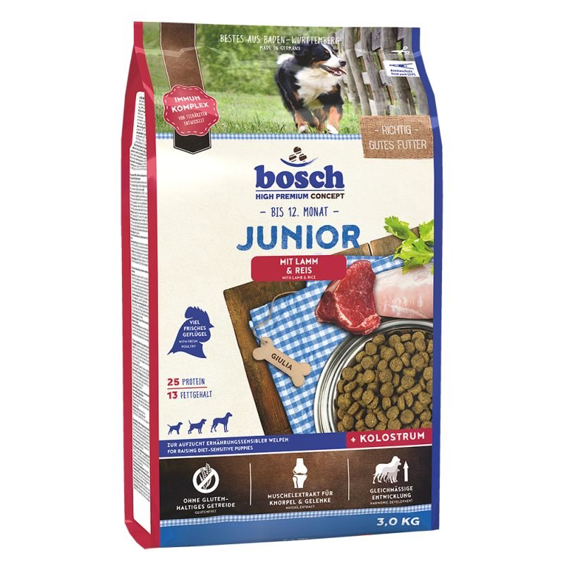 Bosch Hunde Trockenfutter Junior Lamm & Reis 3kg