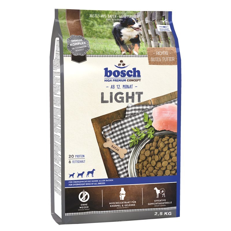 Bosch Hunde Trockenfutter Light Adult 2,5kg