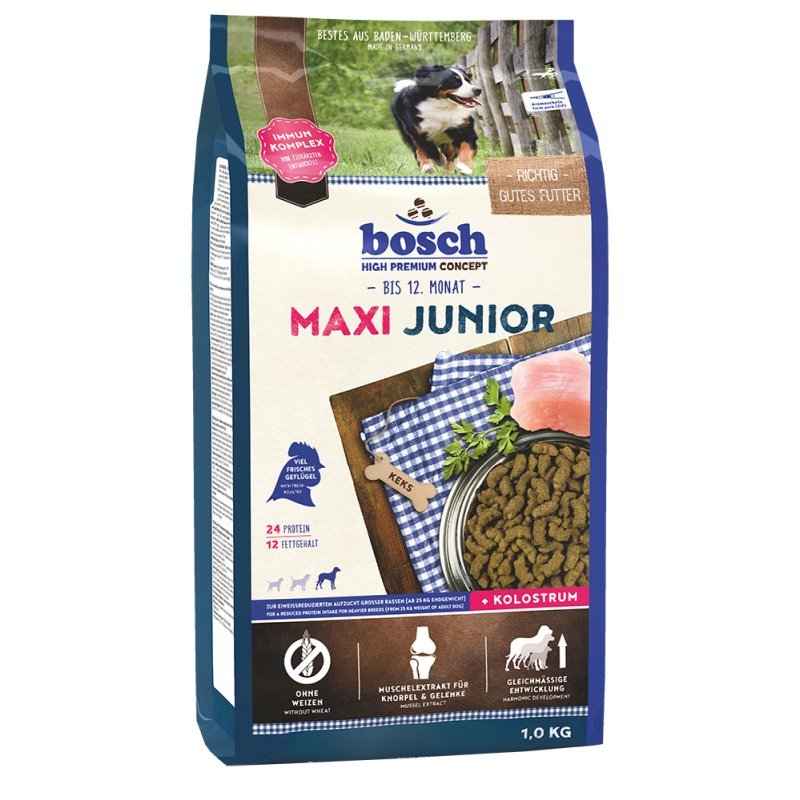 Bosch Hunde Trockenfutter Maxi Junior 1kg