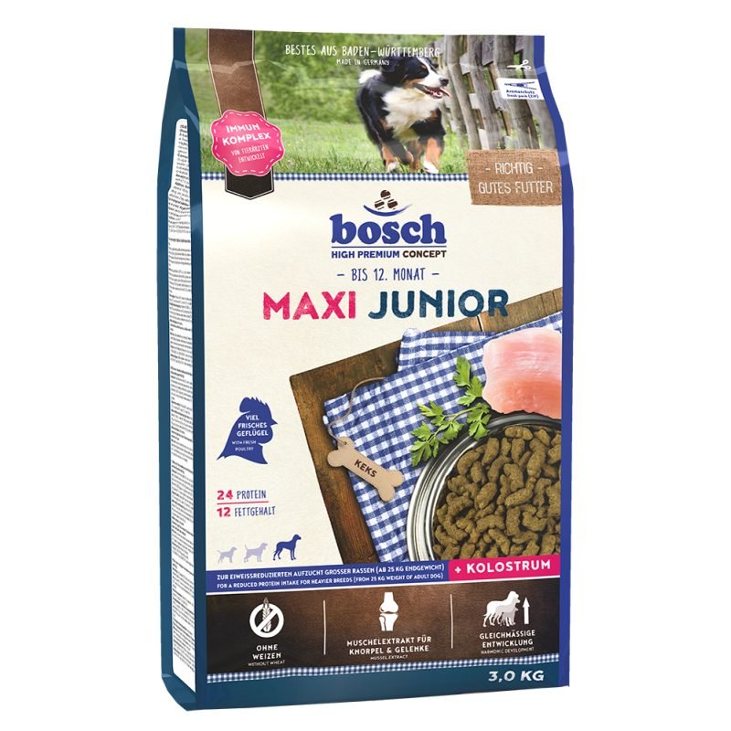 Bosch Hunde Trockenfutter Maxi Junior 3kg