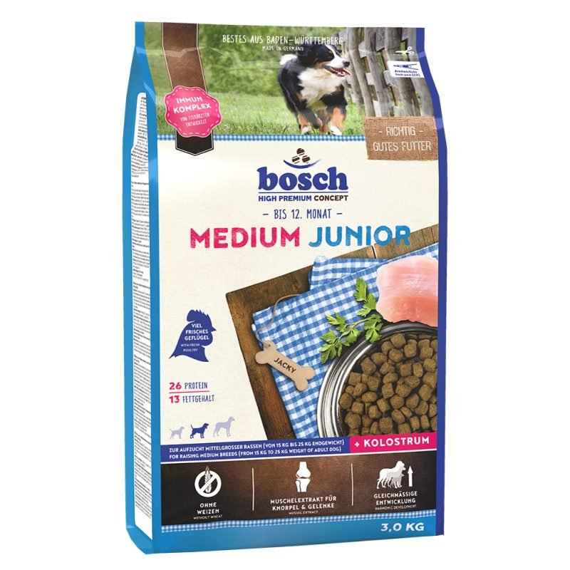 Bosch Hunde Trockenfutter Medium Junior 3kg