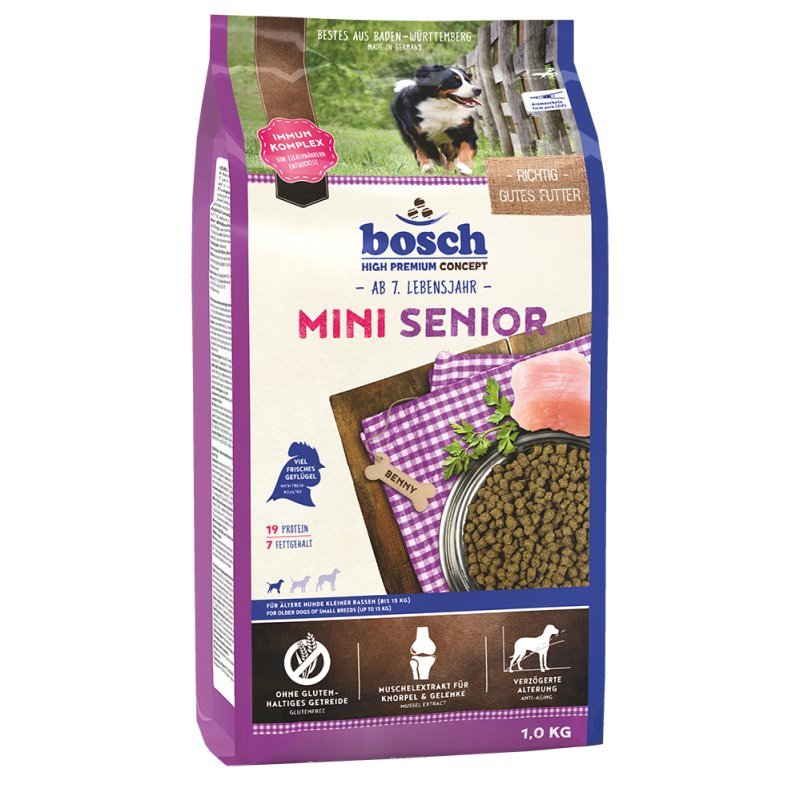 Bosch Hunde Trockenfutter Mini Senior 1kg