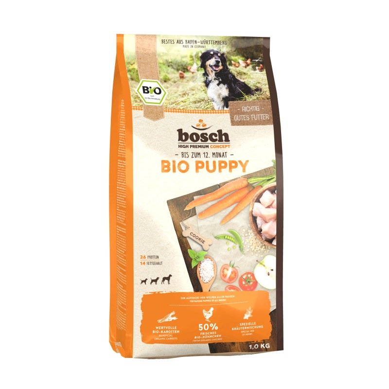 Bosch Welpen Trockenfutter Bio Puppy Hühnchen & Karotten 1kg