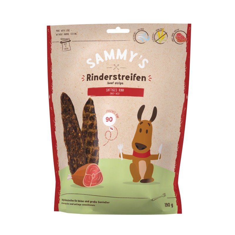 Bosch Sammy's Hunde Snack Adult Rinderstreifen 190 g