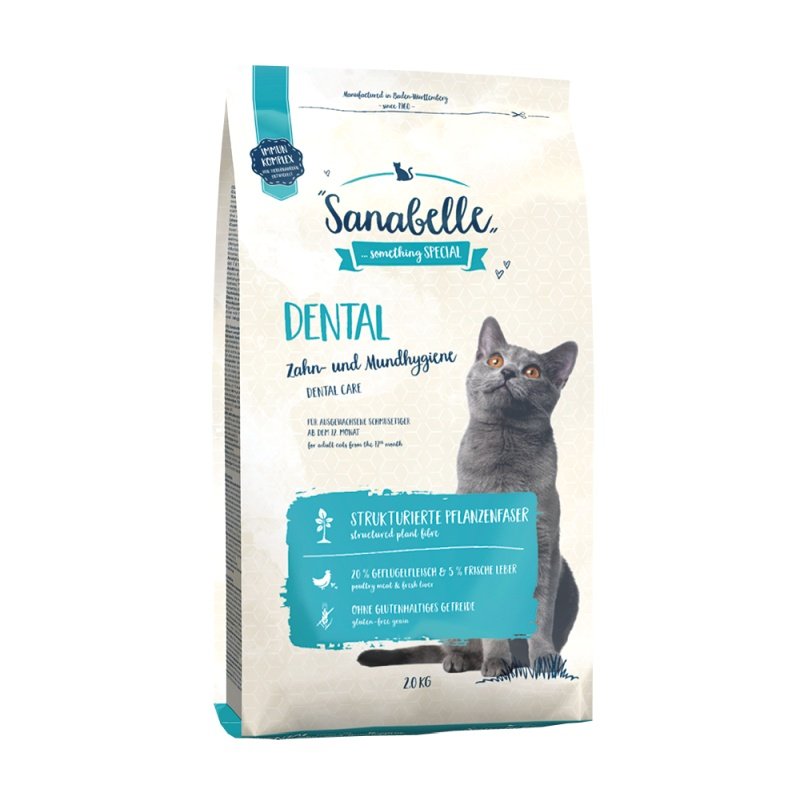 Sanabelle Katzen Trockenfutter Adult Dental 4 x 2 kg