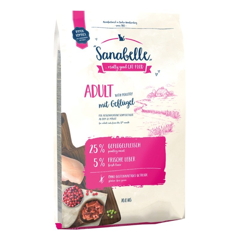 Sanabelle Katzen Trockenfutter Adult Geflügel 10 kg