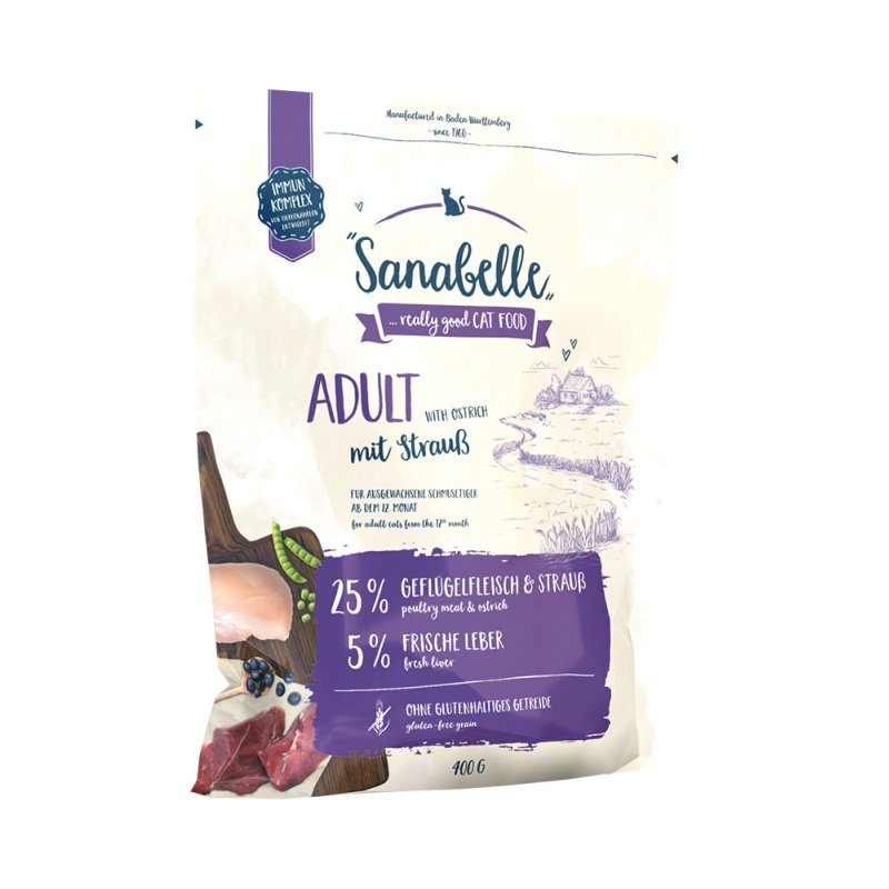 Sanabelle Katzen Trockenfutter Adult Strauß 6 x 400 g