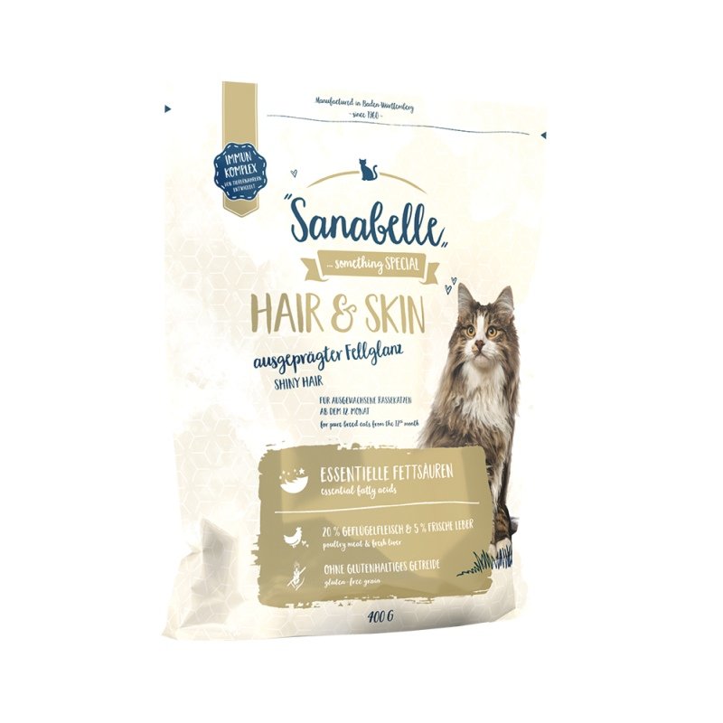 Sanabelle Katzen Trockenfutter Adult Hair & Skin 6 x 400 g