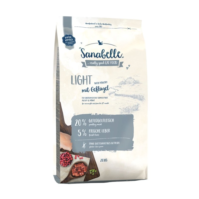 Sanabelle Katzen Trockenfutter Adult Light 4 x 2 kg