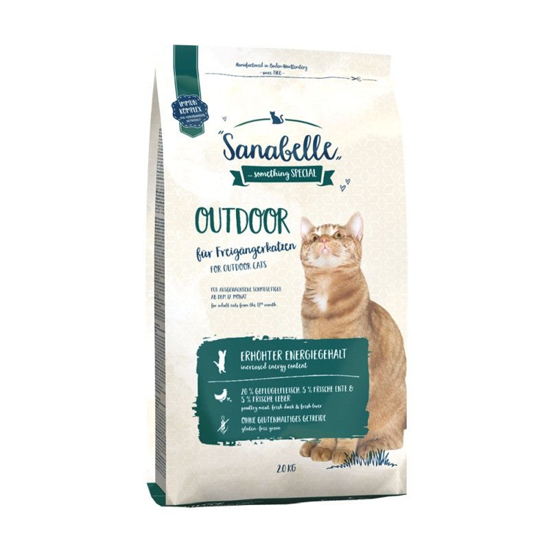 Sanabelle Katzen Trockenfutter Adult Outdoor Ente 4 x 2 kg