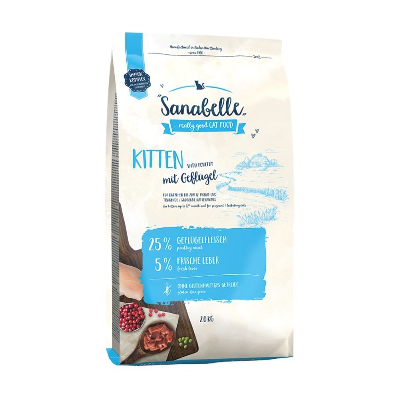 Sanabelle Kitten Trockenfutter 4 x 2 kg