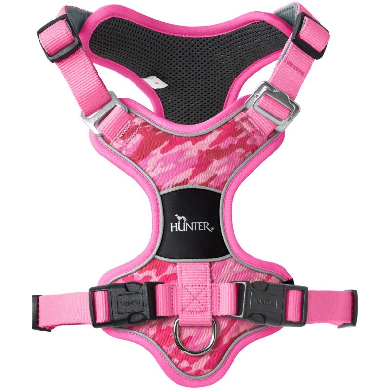 Hunter Hundegeschirr Divo Camouflage Rosa XS