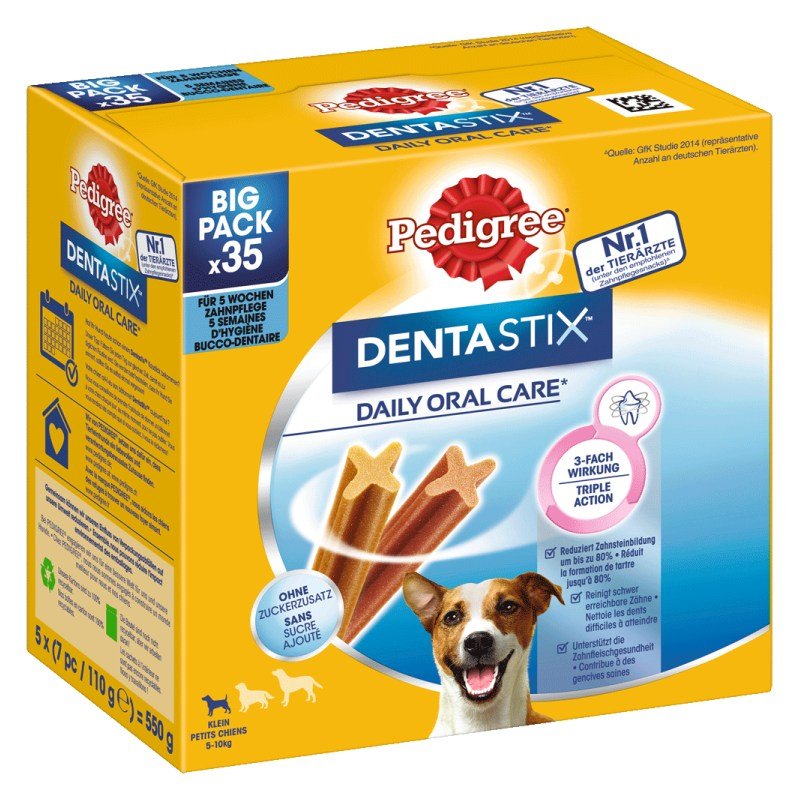 Pedigree Hunde Snack Denta Stix Daily Oral Care kleine Hunde 35 Stk.