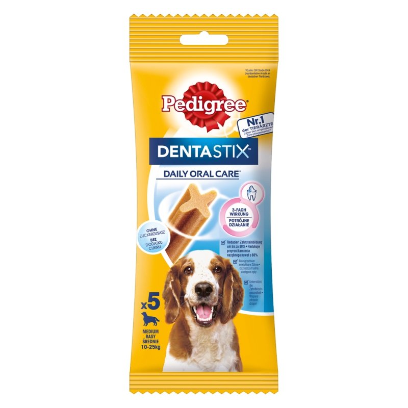 Pedigree Hunde Snack Denta Stix Daily Oral Care mittelgroße Hunde 7 x 5 Stk.