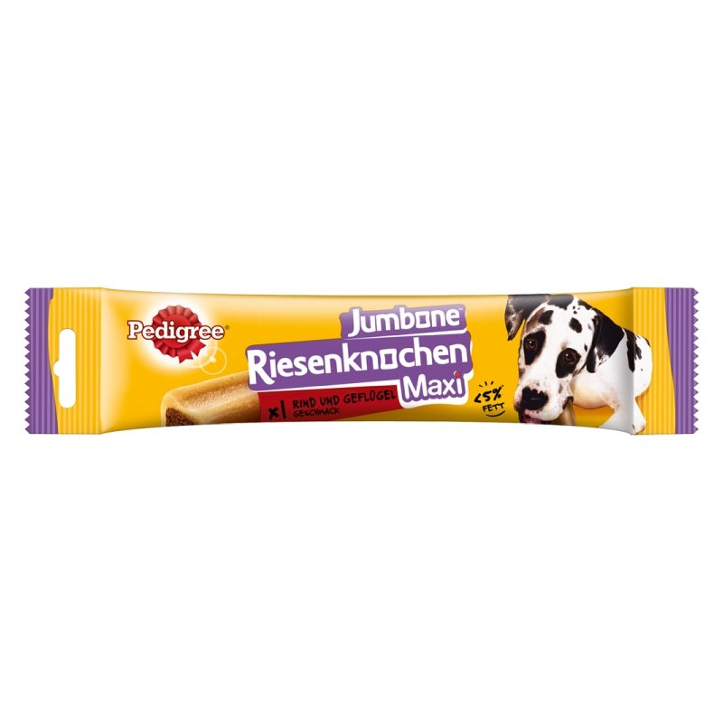 Pedigree Hunde Snack Jumbone Riesenknochen Maxi mit Rind & Geflügel 12 x 1 Stk.