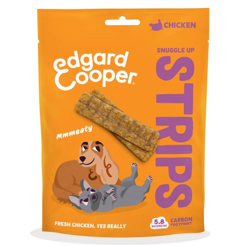 Edgard & Cooper Hundesnacks Snuggle Up Stripes Huhn 75g