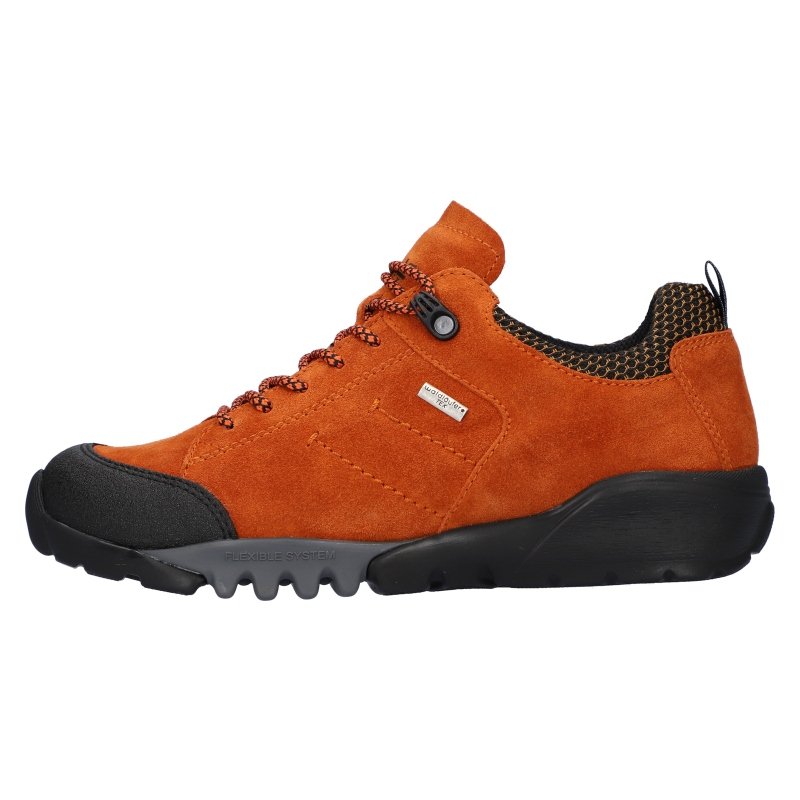 Waldläufer Damen Halbschuh H-Amiata Carbon Notte Orange 4 UK 37 EU