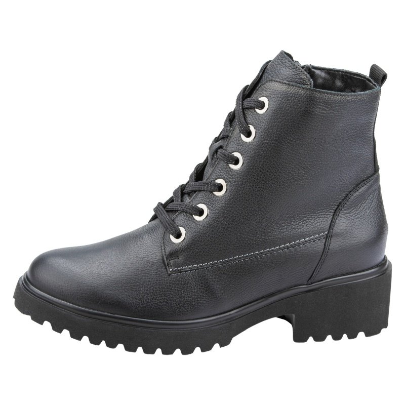 Waldläufer Damen Stiefelette H-Luise Schwarz 4 UK 37 EU