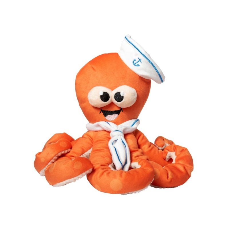 FuzzYARD Hundespielzeug Octo-Pose Sailor Squiggles Orange