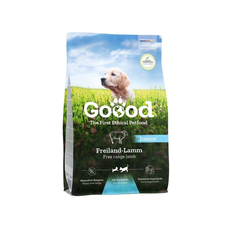 Goood Hundetrockenfutter Junior Freiland-Lamm 10 Kg