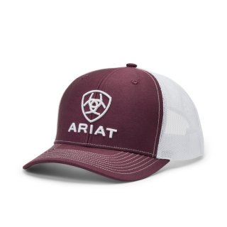 Ariat Herren Cap Stacked Logo Rot