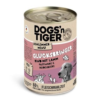 Dogsn Tiger Hunde Nassfutter Glücksbringer Rind & Lamm