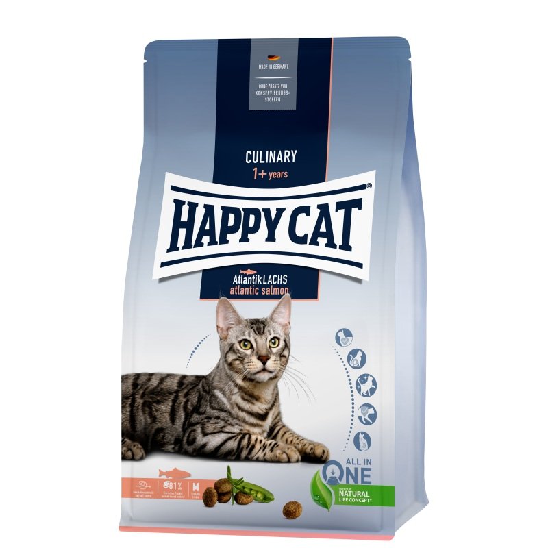 Happy Cat Katzen Trockenfutter Culinary Atlantik Lachs 1,3 kg