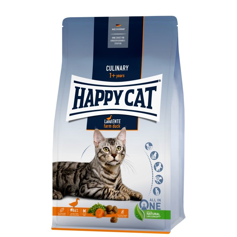 Happy Cat Katzen Trockenfutter Culinary Land Ente 1,3 kg