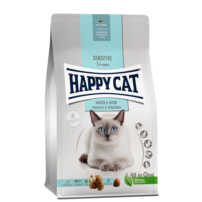 Happy Cat Katzen Trockenfutter Sensitive Magen & Darm 1,3 kg