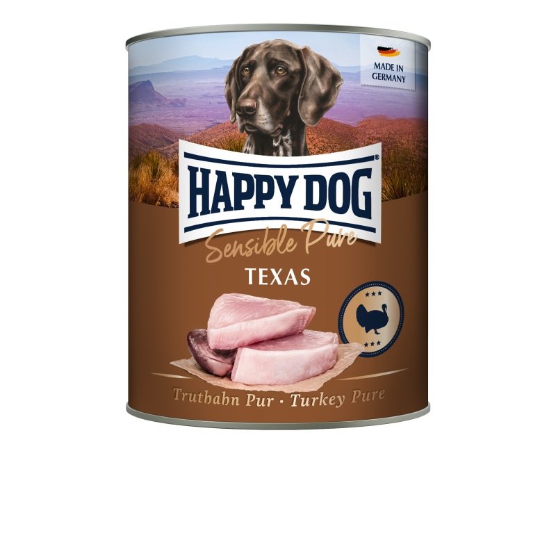 Happy Dog Hunde Nassfutter Truthahn Pur 200 g x 6 Stk.