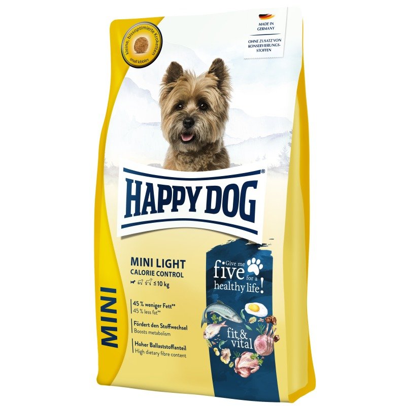 Happy Dog Hunde Trockenfutter fit & vital Mini Light 300 g x 6 Stk.