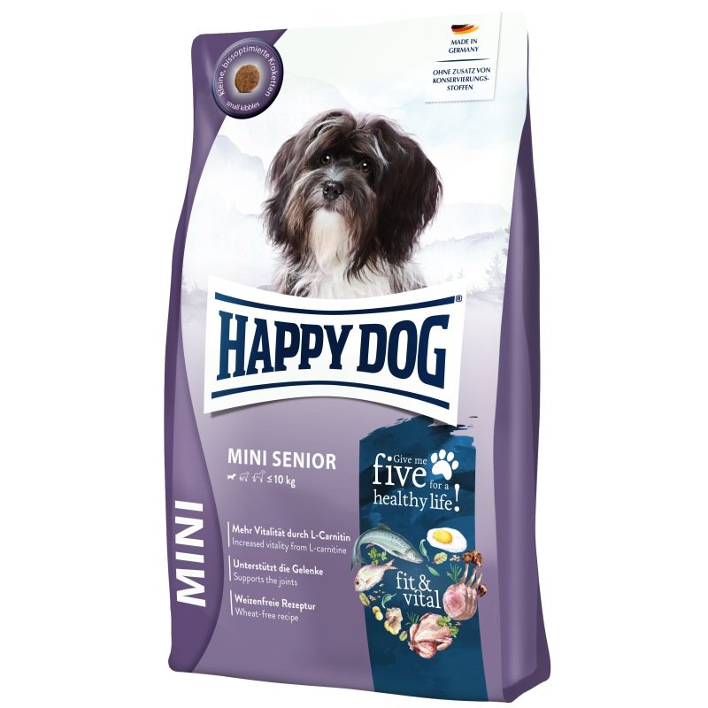 Happy Dog Hunde Trockenfutter fit & vital Mini Senior 300 g x 6 Stk.