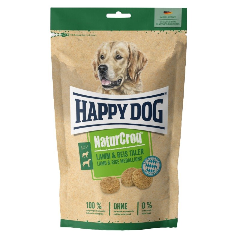 Happy Dog Hunde Snacks NaturCroq Lamm-Reis-Taler 700 g